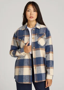 Flannel Shacket for Tall Women
