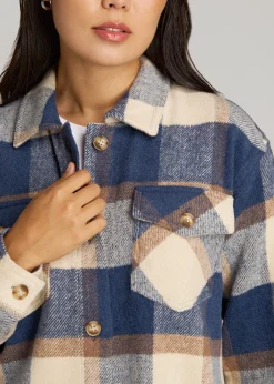 Flannel Shacket for Tall Women