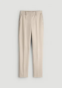 Flat Front Tapered Dress Pants for Tall Women