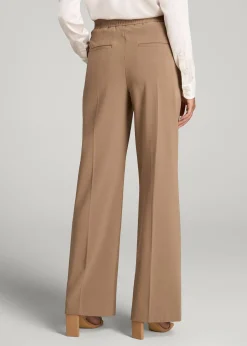 Flat Front Wide Leg Dress Pants for Tall Women