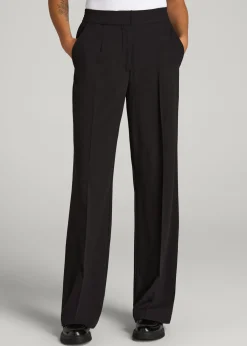 Flat Front Wide Leg Dress Pants for Tall Women
