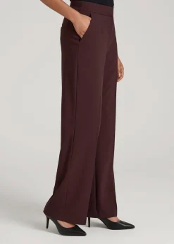 Flat Front Wide Leg Dress Pants for Tall Women