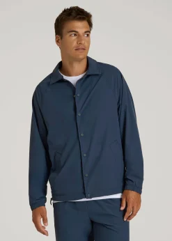 Flex Nylon Collared Jacket for Tall Men