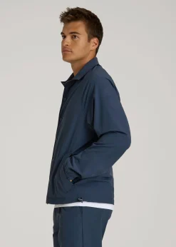 Flex Nylon Collared Jacket for Tall Men