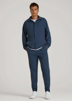 Flex Nylon Collared Jacket for Tall Men
