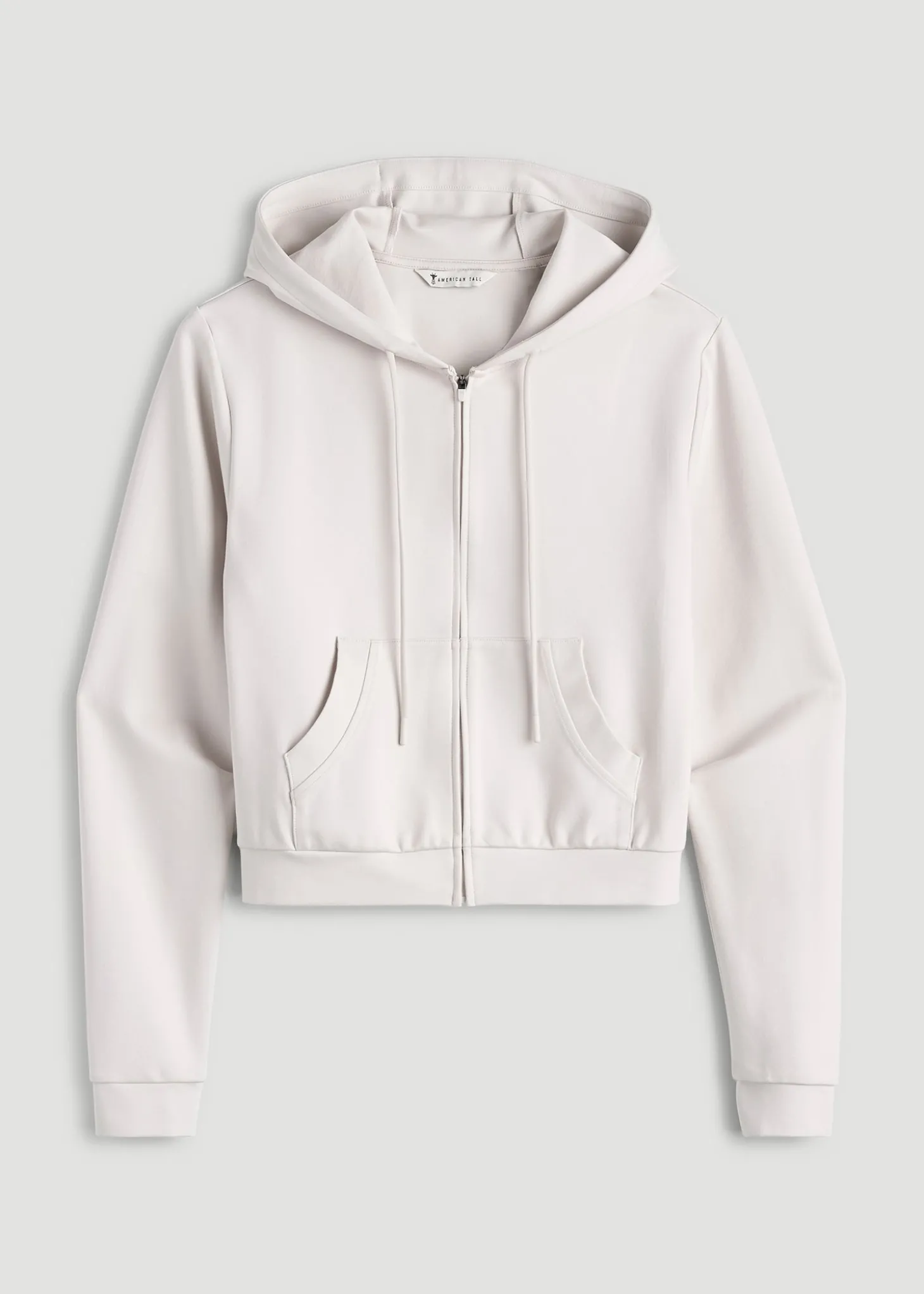 Flex Ponte Cropped Hoodie for Tall Women