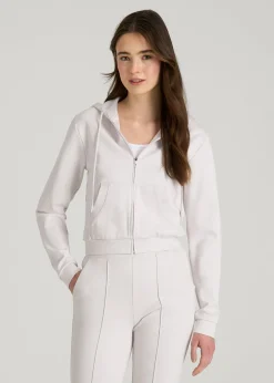 Flex Ponte Cropped Hoodie for Tall Women