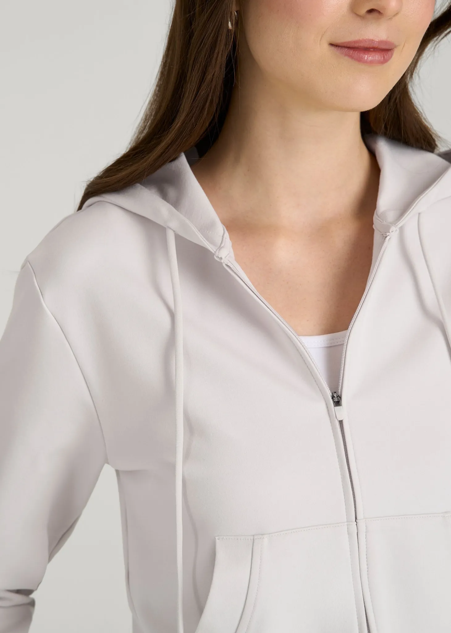 Flex Ponte Cropped Hoodie for Tall Women