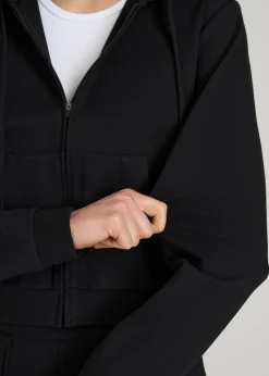 Flex Ponte Cropped Hoodie for Tall Women