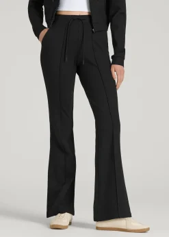 Flex Ponte Flare Pants with Drawcord for Tall Women