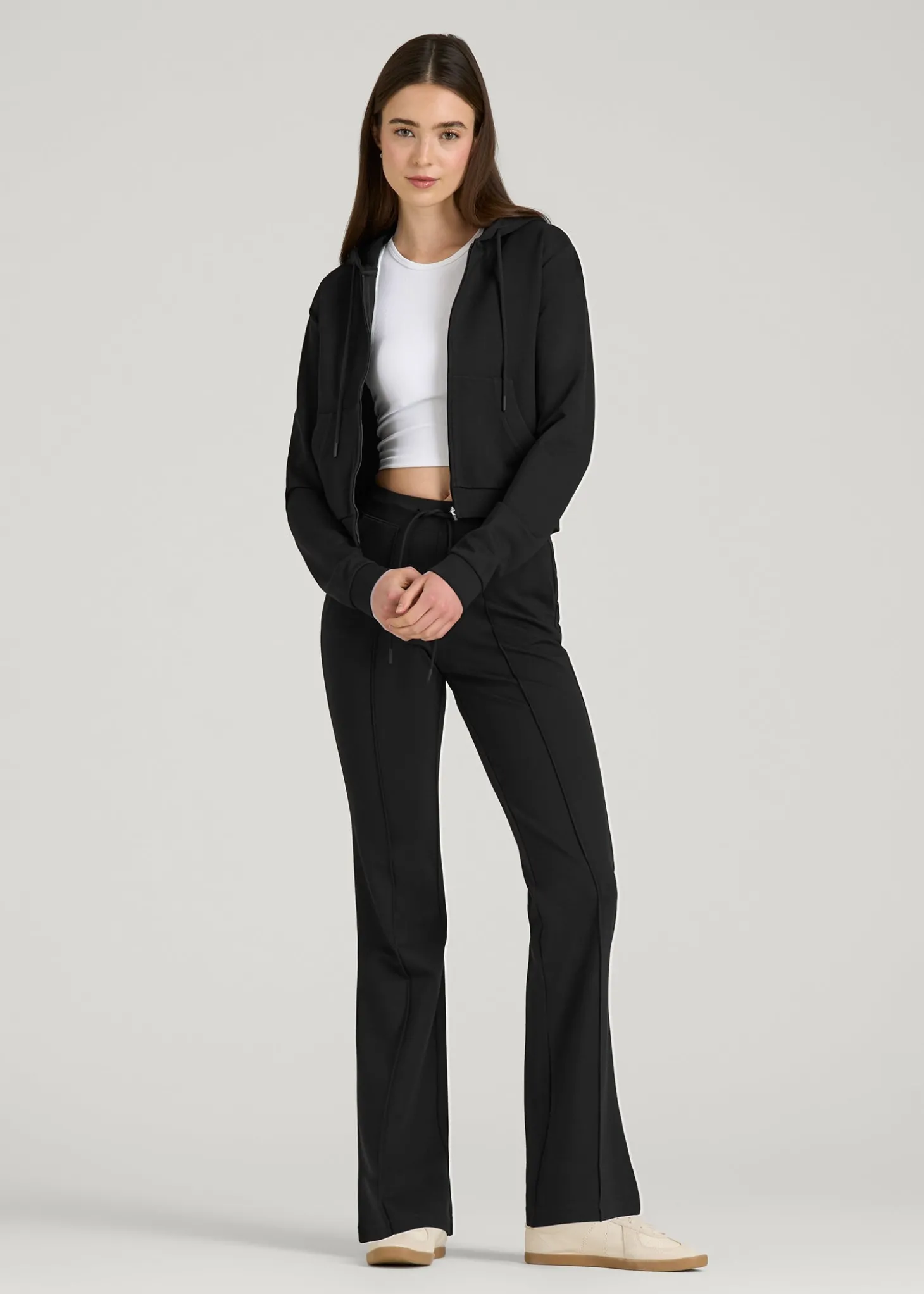 Flex Ponte Flare Pants with Drawcord for Tall Women