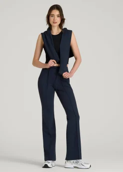 Flex Ponte Flare Pants with Drawcord for Tall Women