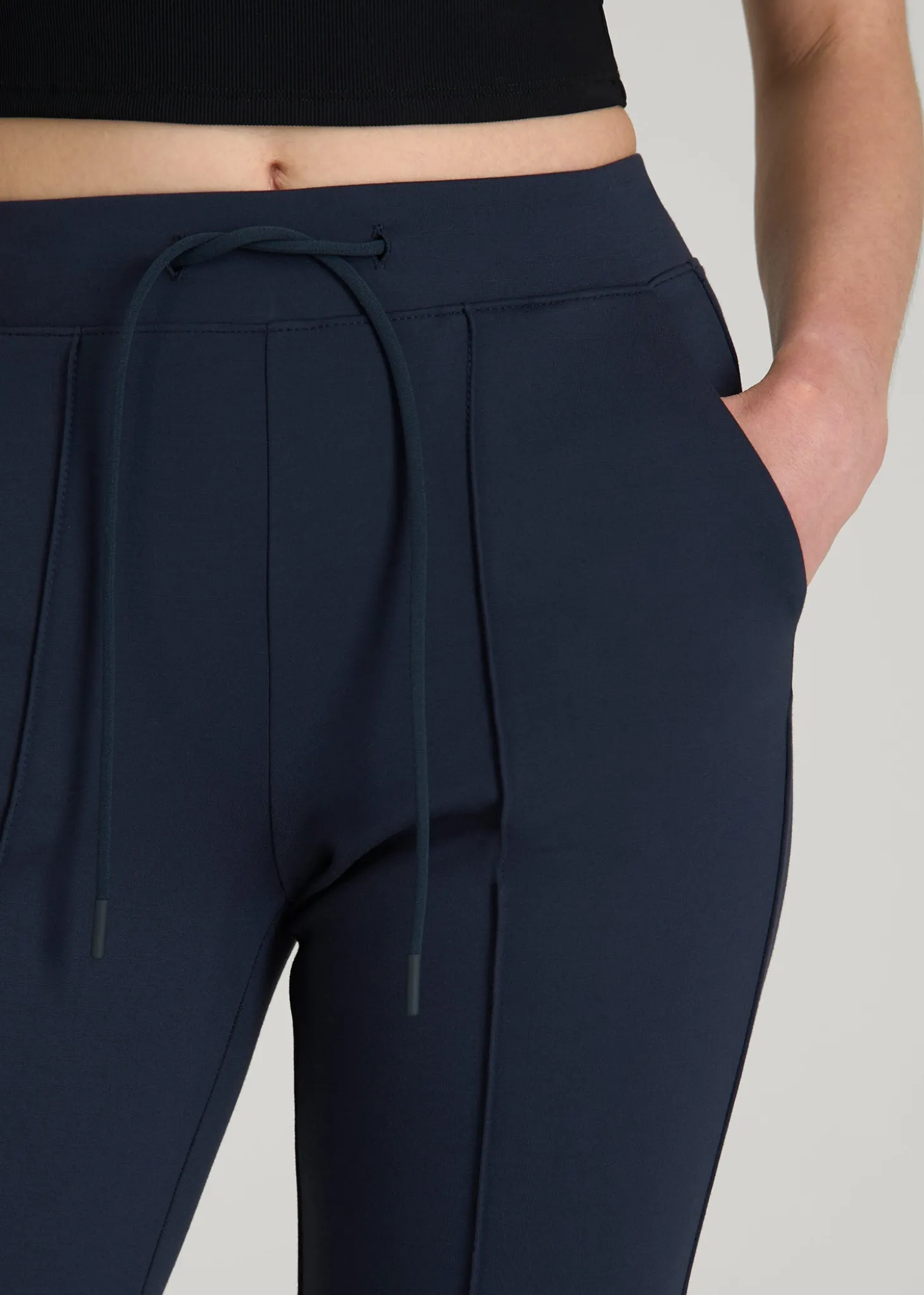 Flex Ponte Flare Pants with Drawcord for Tall Women