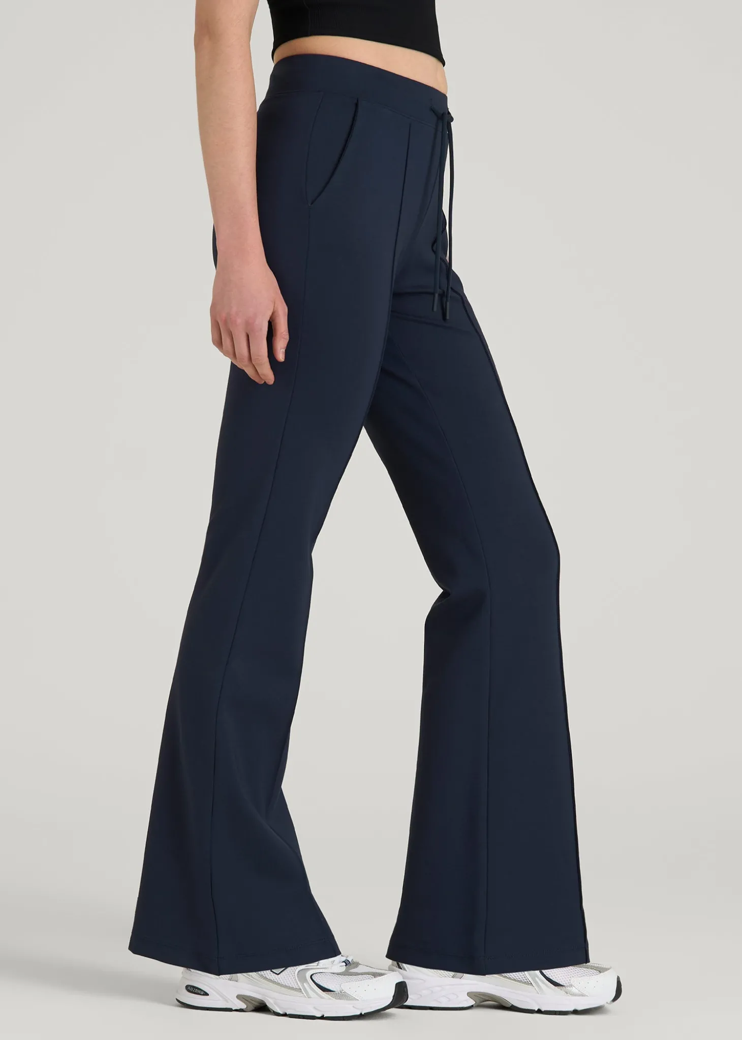 Flex Ponte Flare Pants with Drawcord for Tall Women