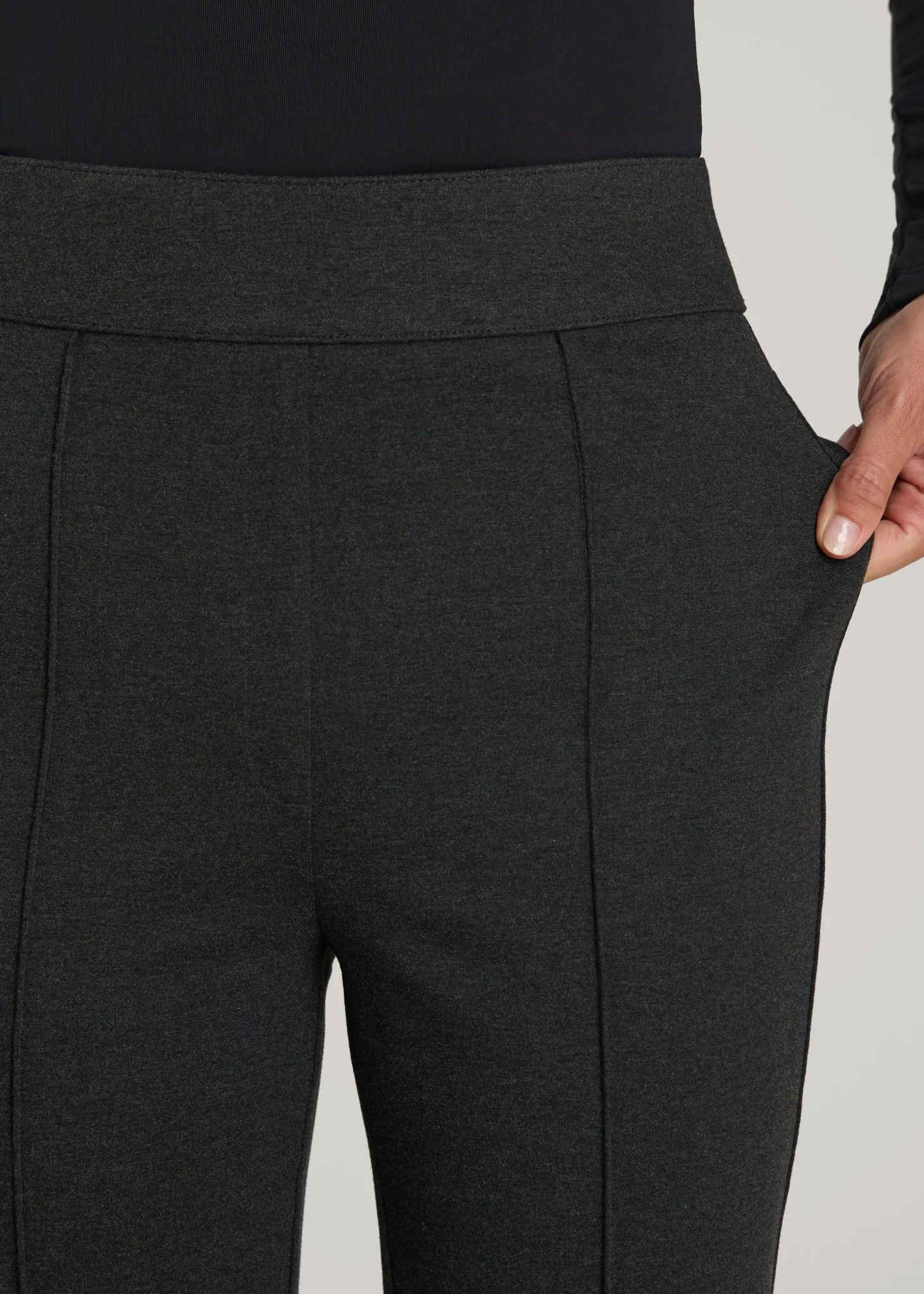 Flex Ponte Pull On Flare Pants for Tall Women