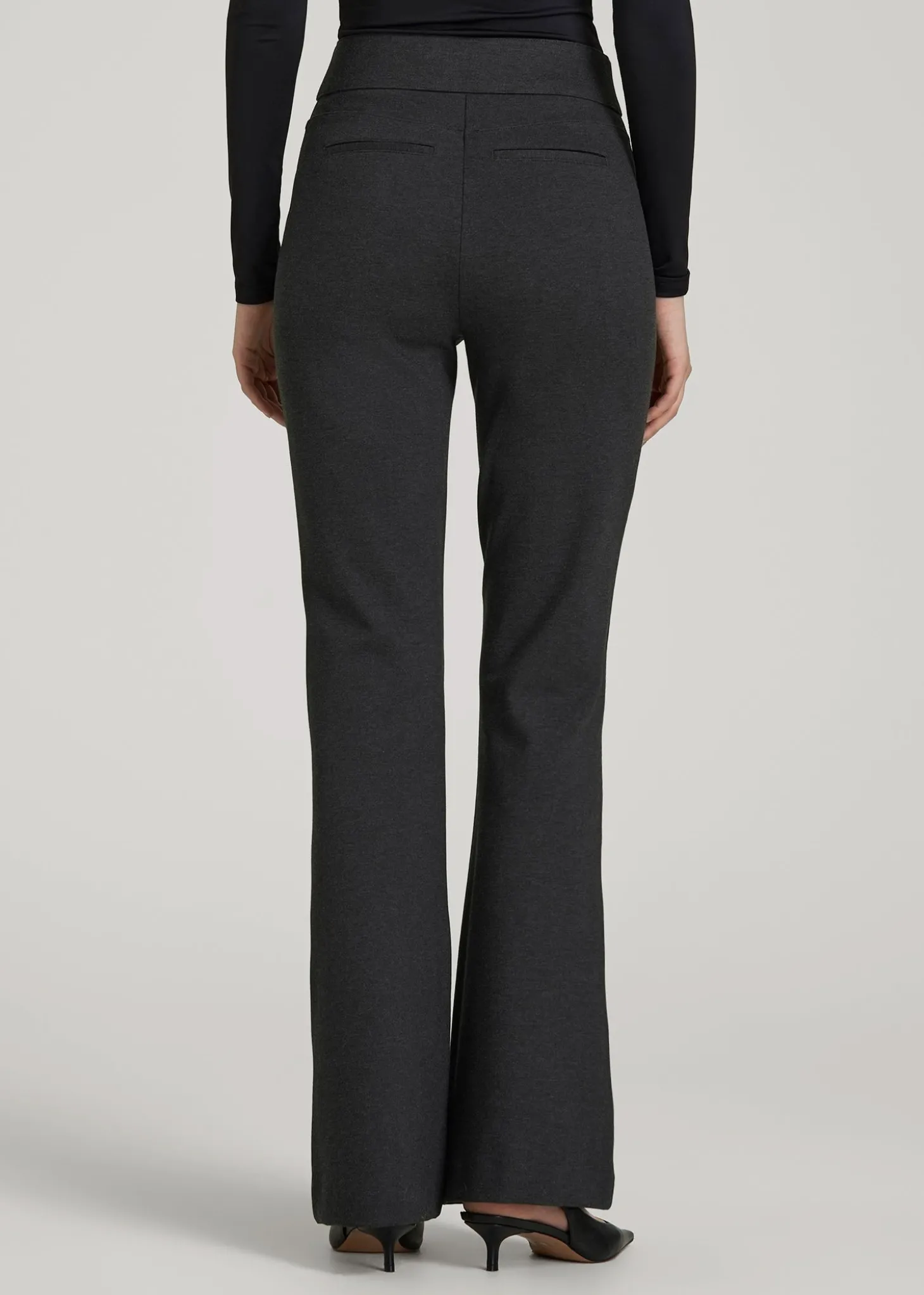 Flex Ponte Pull On Flare Pants for Tall Women