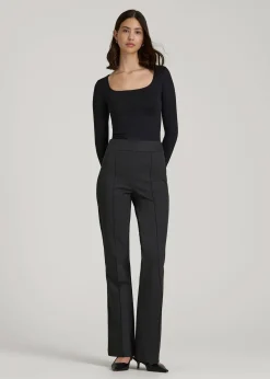 Flex Ponte Pull On Flare Pants for Tall Women
