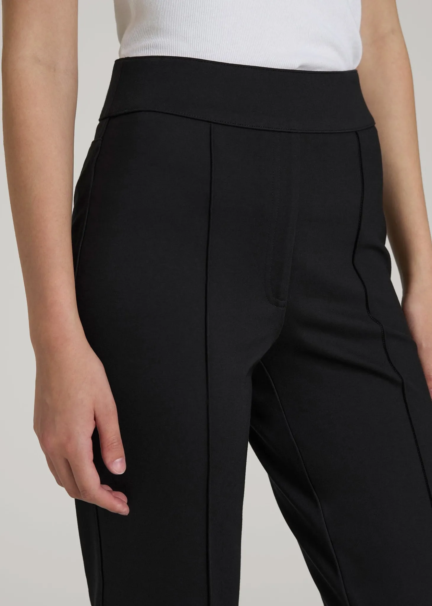 Flex Ponte Pull On Flare Pants for Tall Women