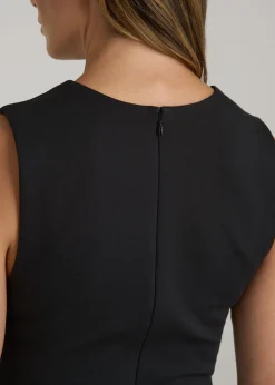 Flex Ponte Wide-Leg V-Neck Jumpsuit for Tall Women