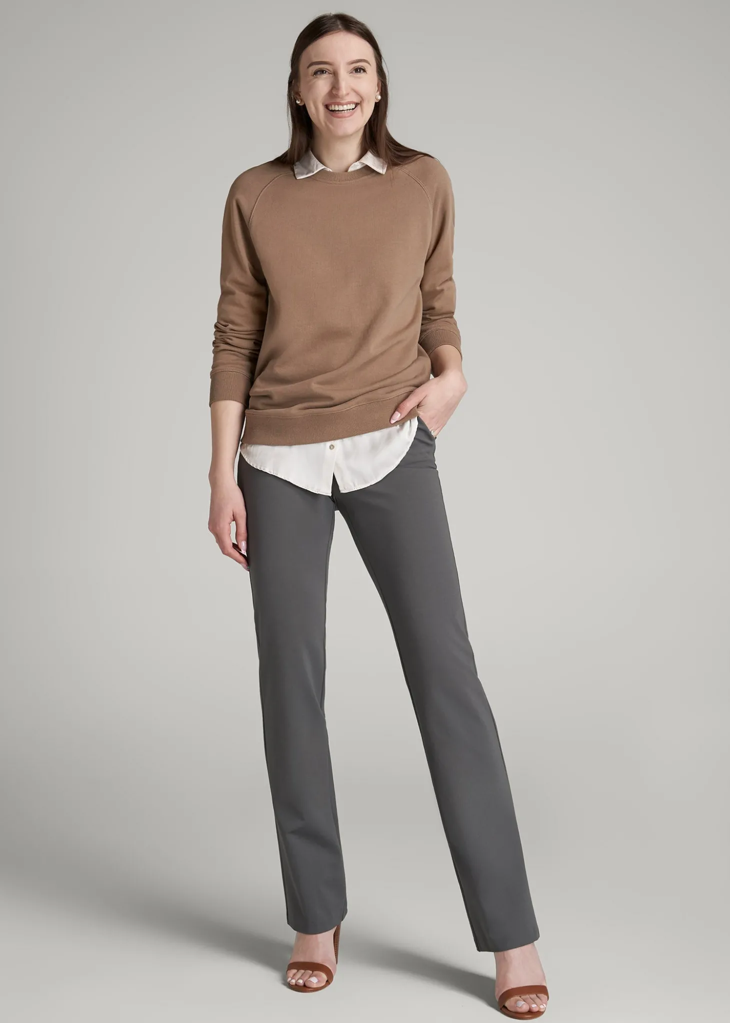 Freedom Flex Slim Straight Leg Dress Pants for Tall Women