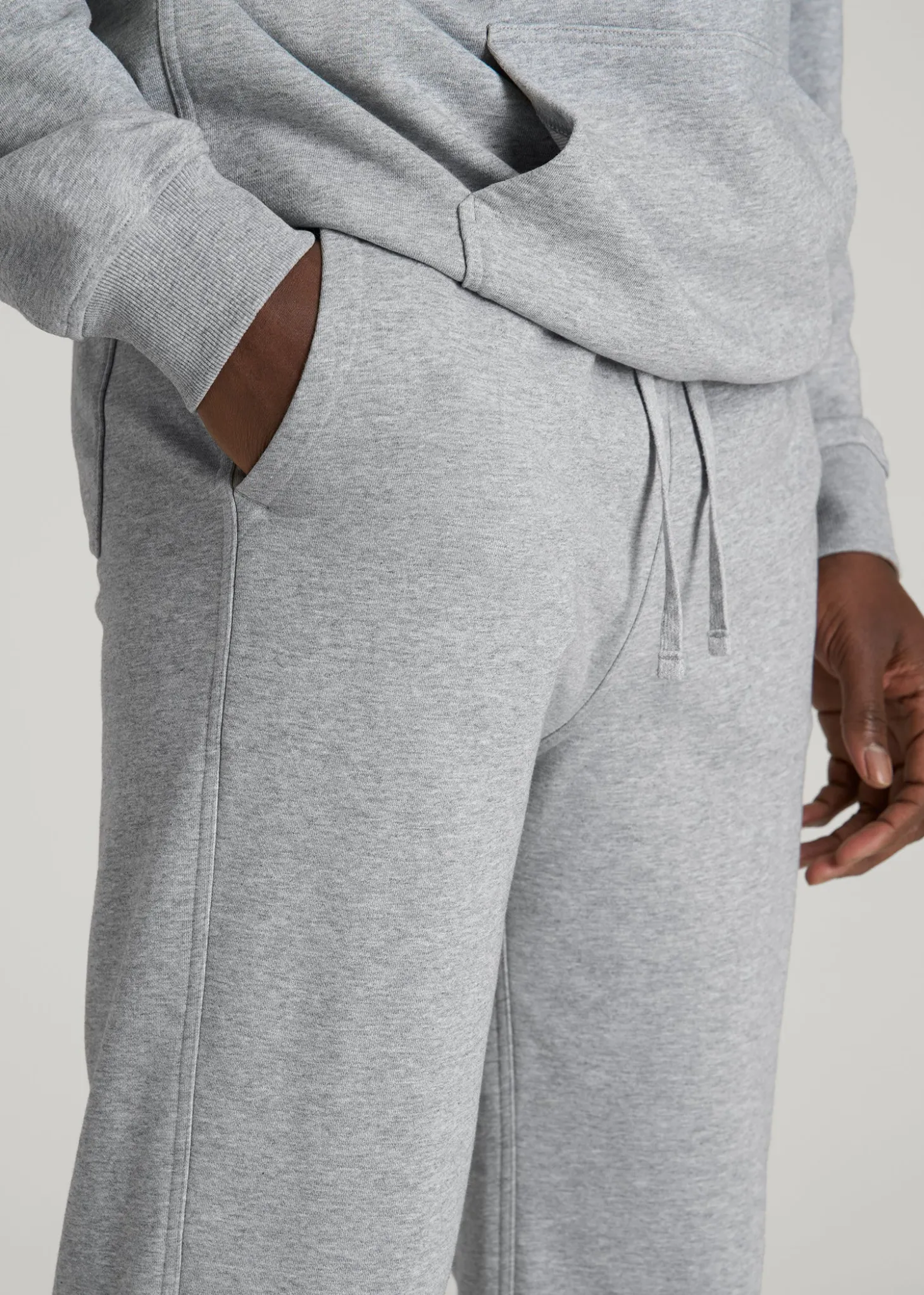French Terry Cinched Bottom Sweatpants for Tall Men