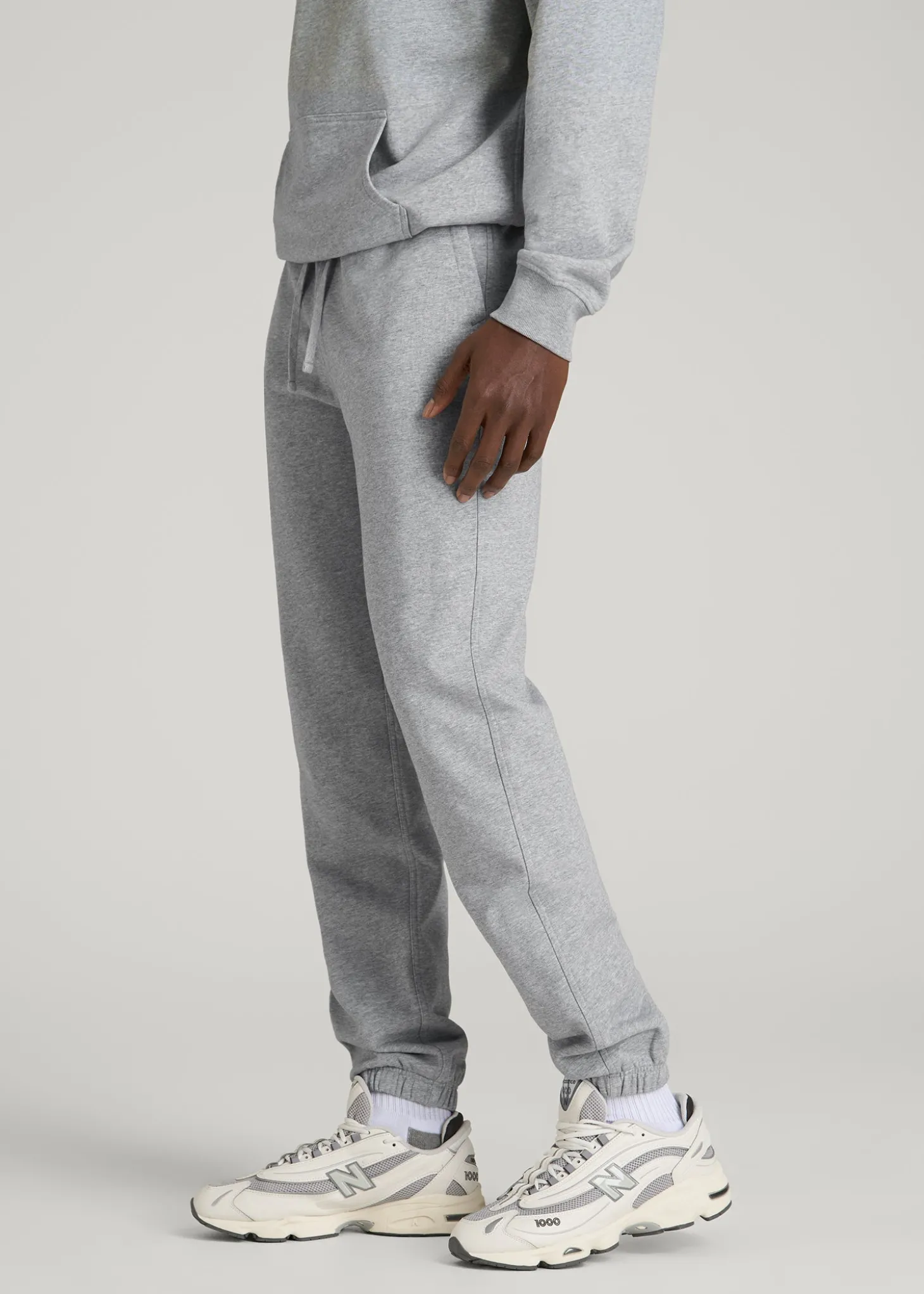 French Terry Cinched Bottom Sweatpants for Tall Men