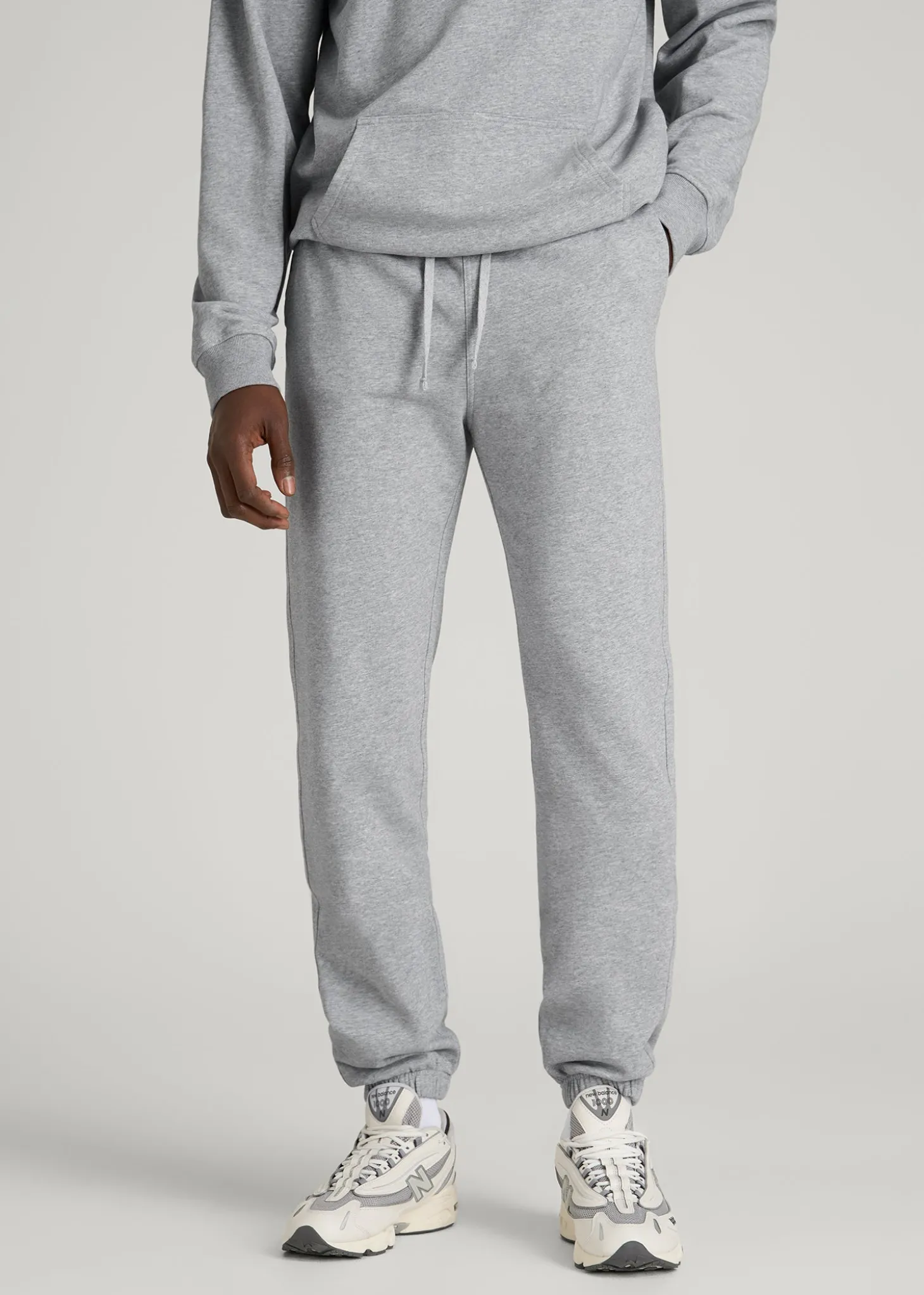 French Terry Cinched Bottom Sweatpants for Tall Men