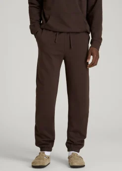 French Terry Cinched Bottom Sweatpants for Tall Men