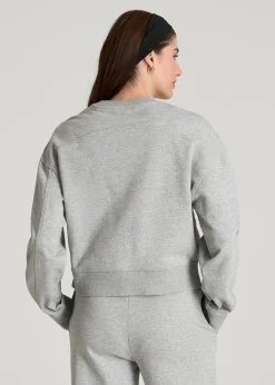 French Terry Cropped Crew for Tall Women