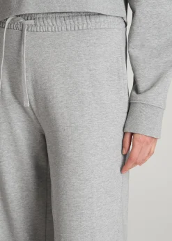 French Terry Midrise Wide-Leg Pants for Tall Women