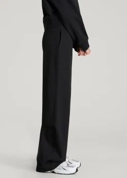 French Terry Midrise Wide-Leg Pants for Tall Women