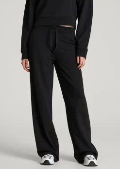 French Terry Midrise Wide-Leg Pants for Tall Women