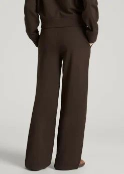 French Terry Midrise Wide-Leg Pants for Tall Women