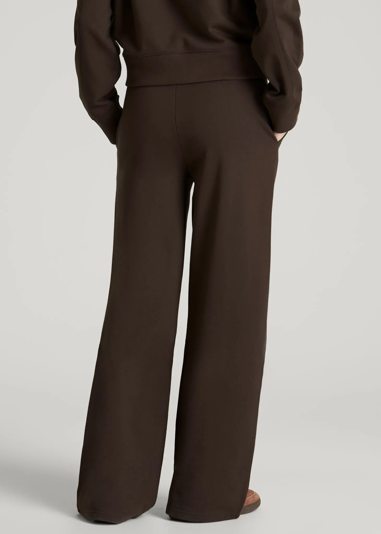 French Terry Midrise Wide-Leg Pants for Tall Women