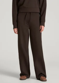 French Terry Midrise Wide-Leg Pants for Tall Women