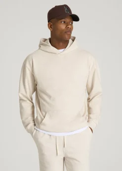 French Terry Popover Hoodie for Tall Men