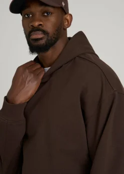 French Terry Popover Hoodie for Tall Men