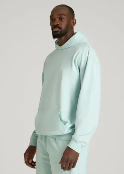 French Terry Popover Hoodie for Tall Men