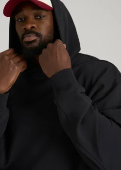 French Terry Popover Hoodie for Tall Men