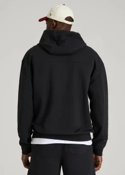 French Terry Popover Hoodie for Tall Men