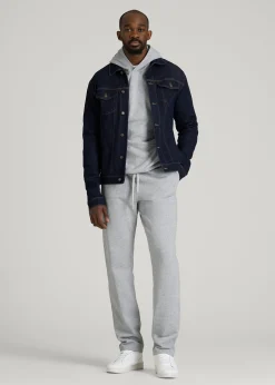 French Terry Straight Leg Sweatpants for Tall Men