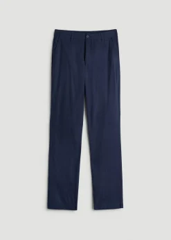 Garment Dyed Linen Casual Pants for Tall Men