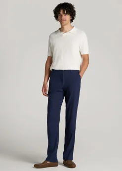 Garment Dyed Linen Casual Pants for Tall Men