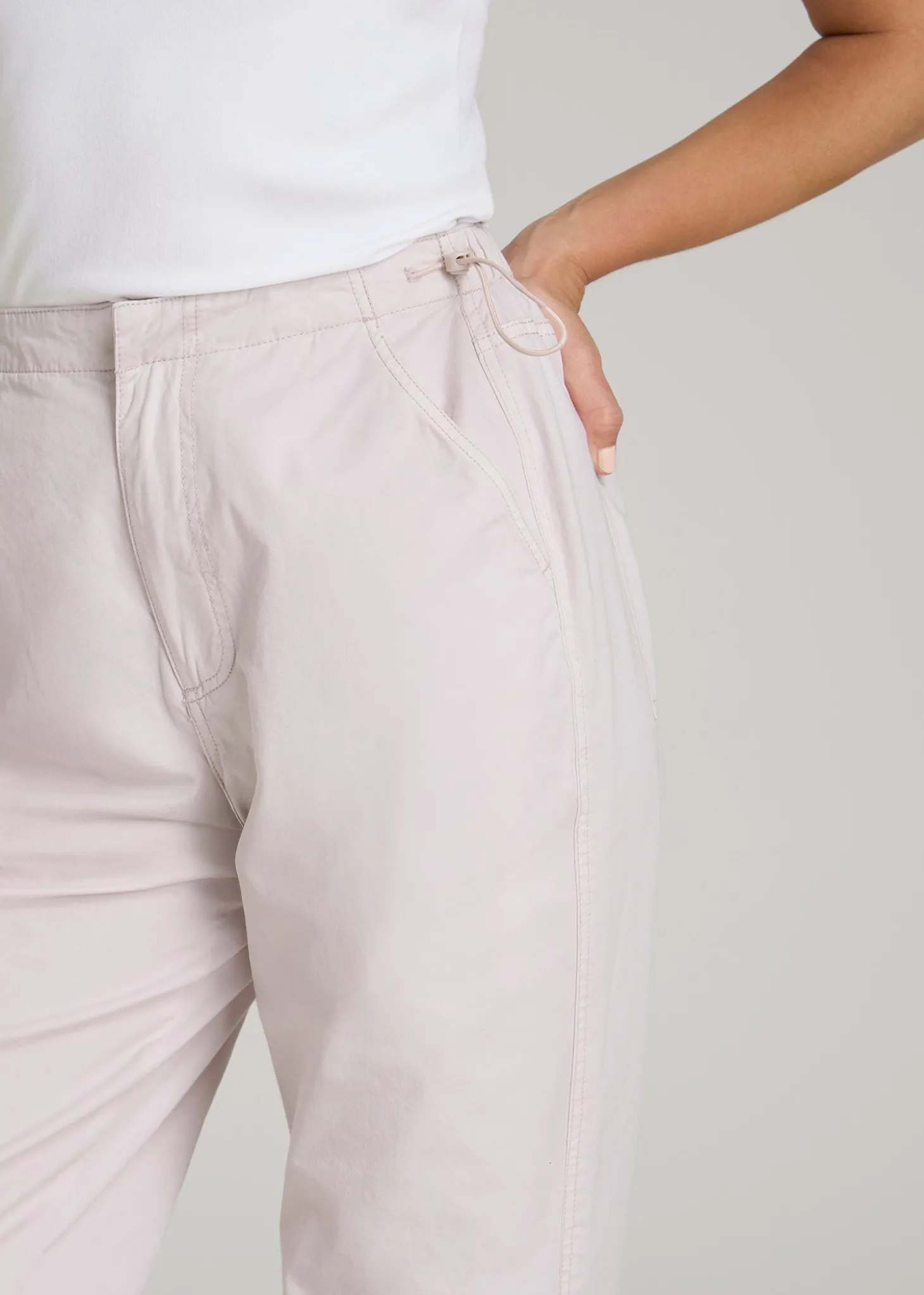 Garment Dyed Parachute Chino Pants for Tall Women