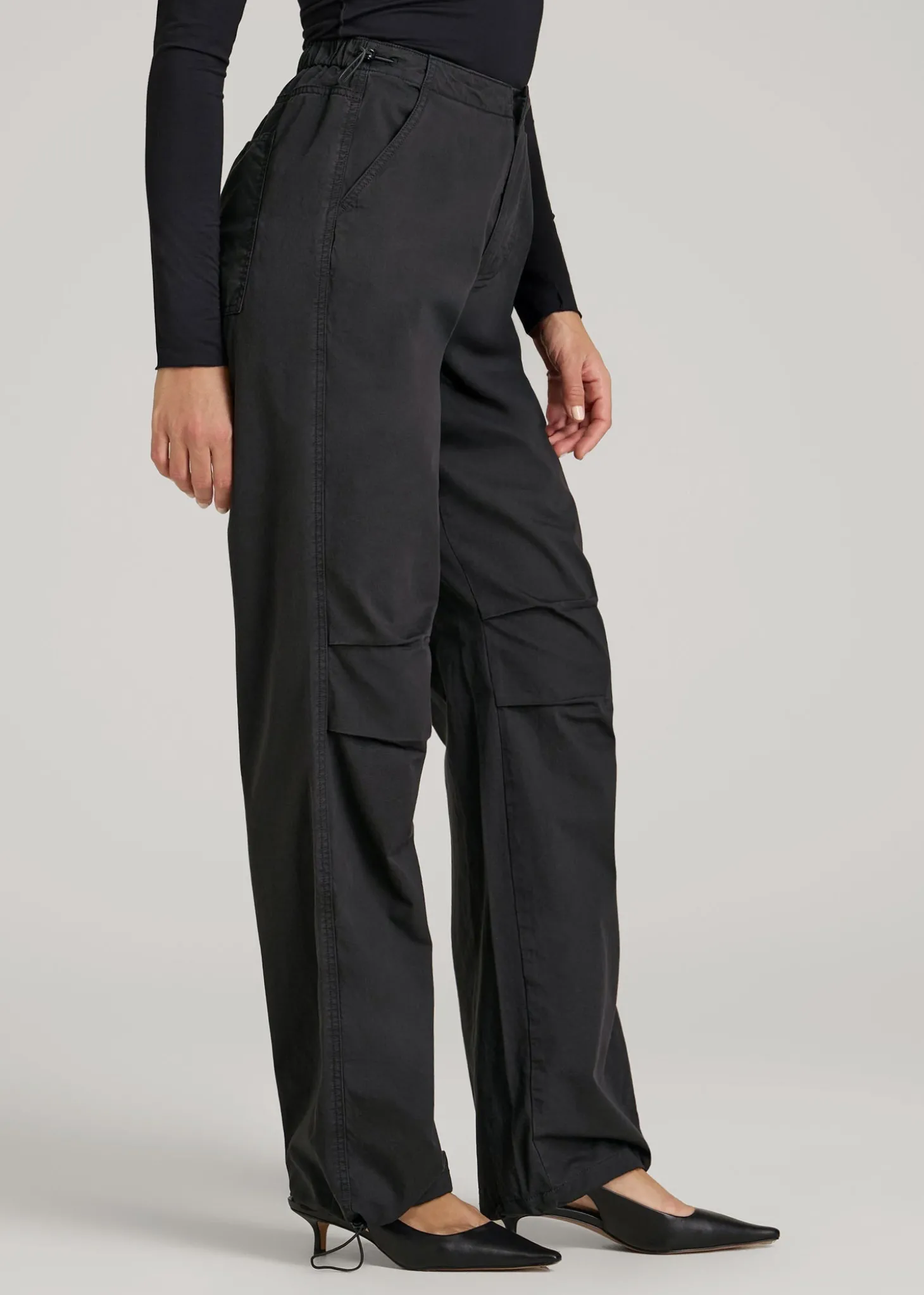 Garment Dyed Parachute Chino Pants for Tall Women