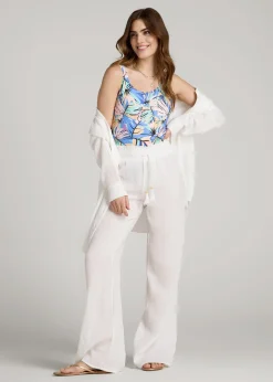 Gauze Cover Up Pants for Tall Women