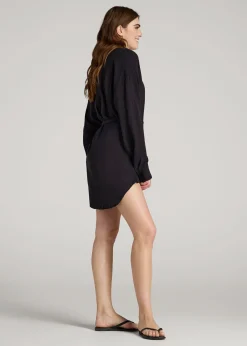 Gauze Shirt Dress for Tall Women