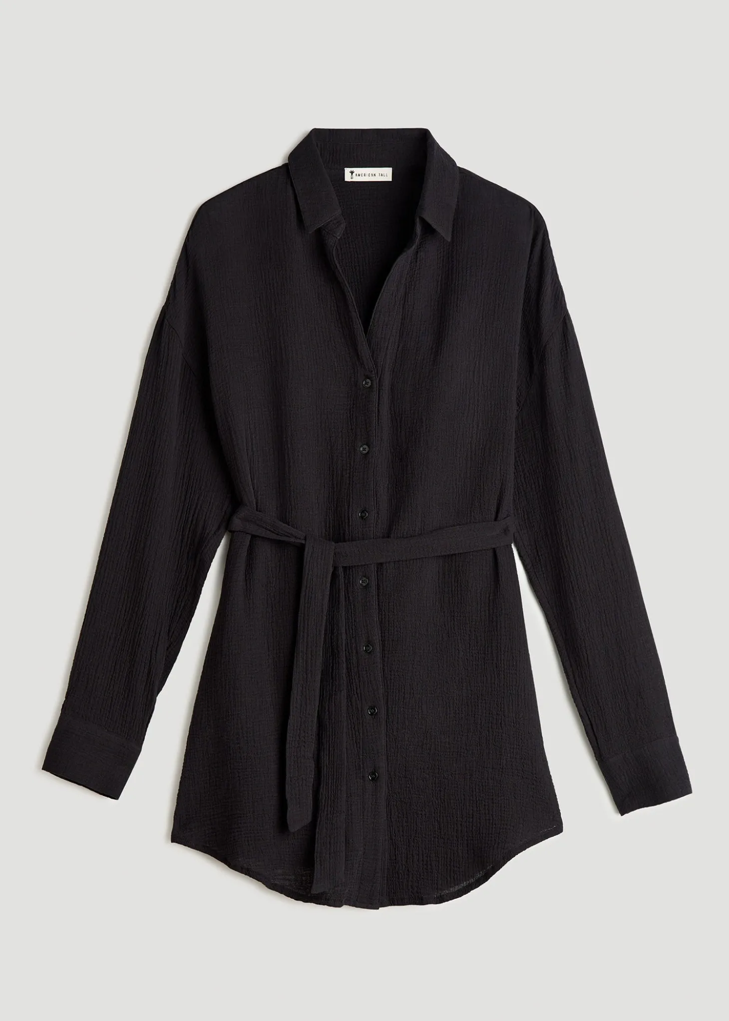 Gauze Shirt Dress for Tall Women