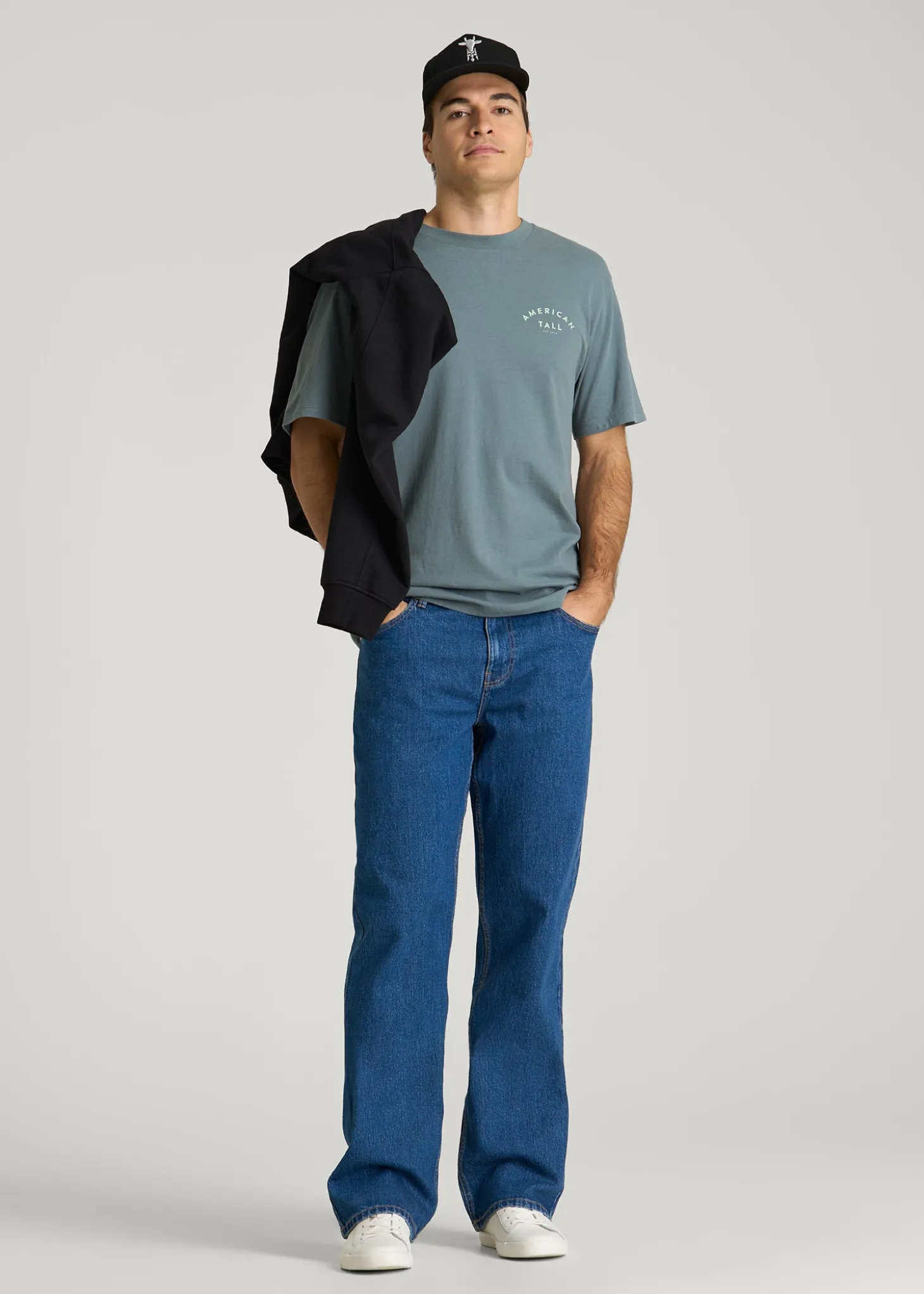 Giraffe Graphic Tee for Tall Men