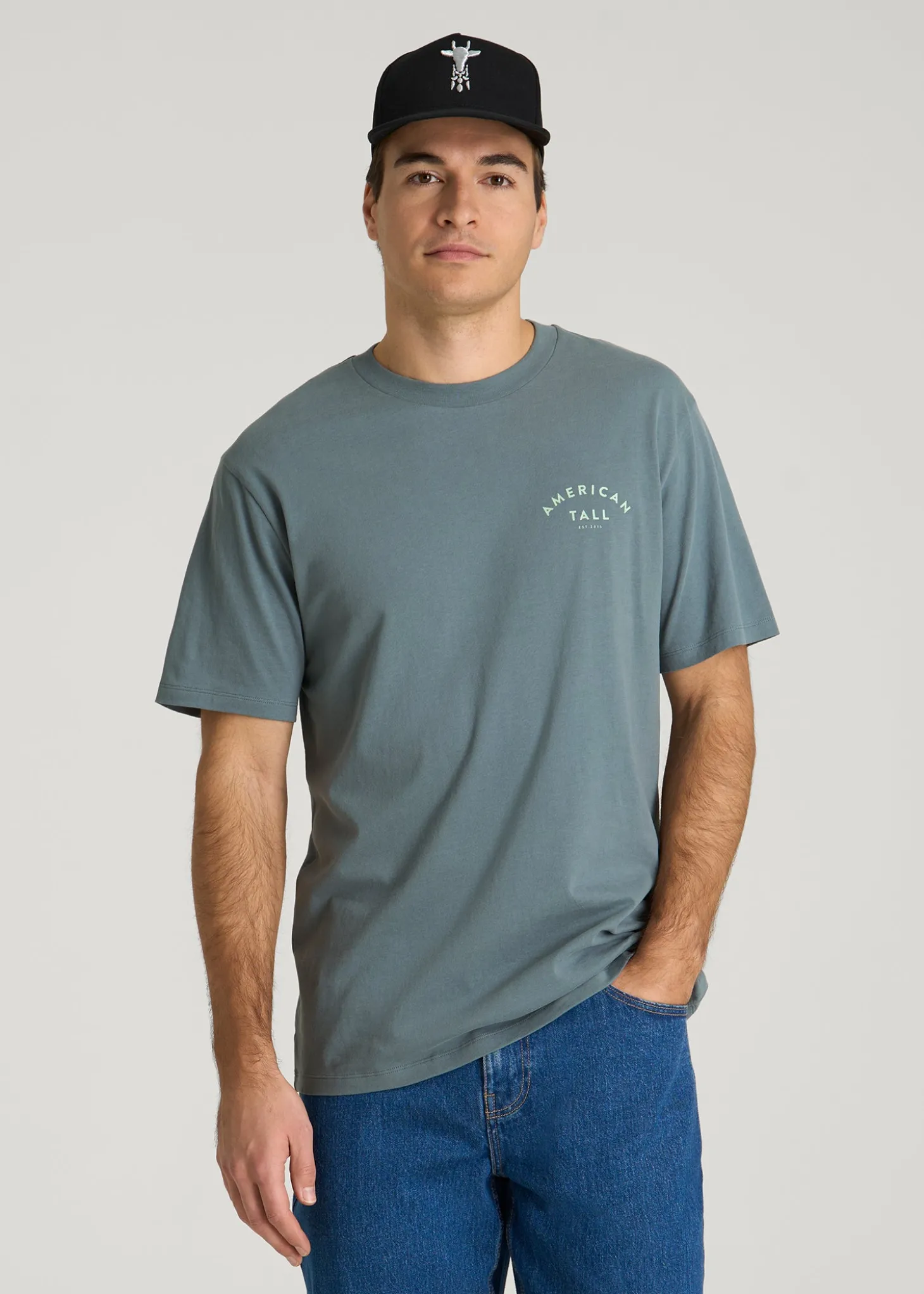 Giraffe Graphic Tee for Tall Men